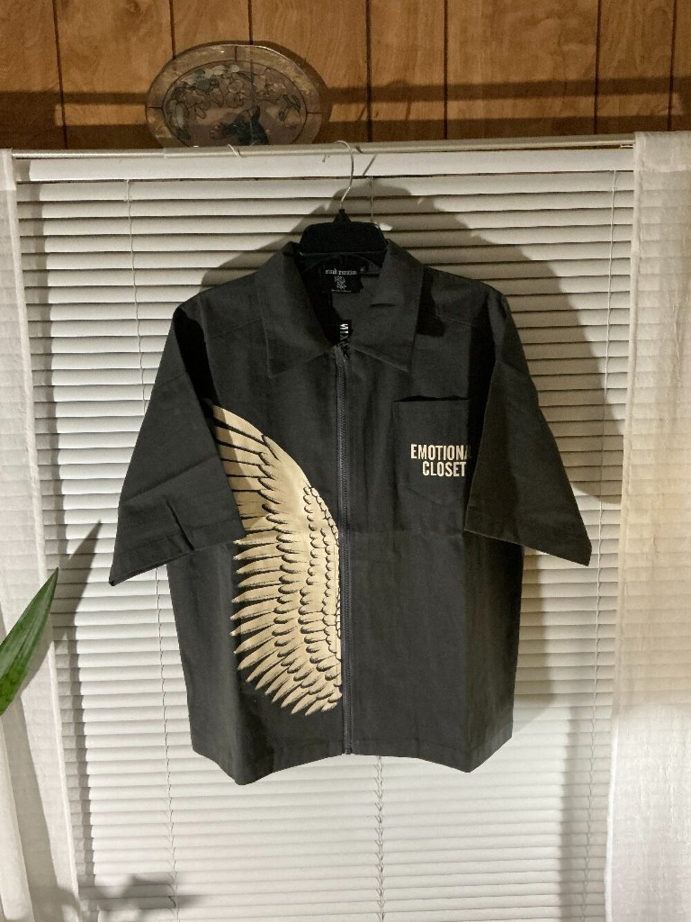 Grey Mixed Emotions shirt-jacket